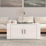 Sofabord 80x50x36 cm konstrueret træ hvid højglans - Kategori: 4 Sofabord 80x50x36 cm konstrueret træ hvid højglans
