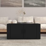 Sofabord 80x50x36 cm konstrueret træ sort - Kategori: 4 Sofabord 80x50x36 cm konstrueret træ sort
