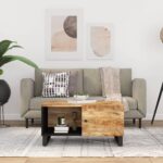 Sofabord 80x50x40 cm massivt mangotræ og konstrueret træ - Kategori: 4 Sofabord 80x50x40 cm massivt mangotræ og konstrueret træ