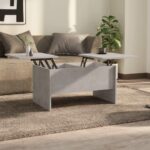 Sofabord 80x50x42,5 cm konstrueret træ betongrå - Kategori: 4 Sofabord 80x50x42,5 cm konstrueret træ betongrå