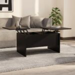 Sofabord 80x50x42,5 cm konstrueret træ sort - Kategori: 4 Sofabord 80x50x42,5 cm konstrueret træ sort