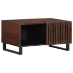 Sofabord 80x51x40 cm massivt mangotræ brun - Kategori: 4 Sofabord 80x51x40 cm massivt mangotræ brun