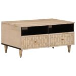 Sofabord 80x54x40 cm massivt mangotræ - Kategori: 4 Sofabord 80x54x40 cm massivt mangotræ