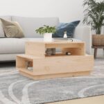 Sofabord 80x55x40,5 cm massivt fyrretræ - Kategori: 4 Sofabord 80x55x40,5 cm massivt fyrretræ