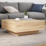 Sofabord 80x80x31 cm spånplade sonoma-eg - Kategori: 4 Sofabord 80x80x31 cm spånplade sonoma-eg