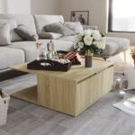 Sofabord 80x80x31 cm spånplade sonoma-eg - Kategori: 4 Sofabord 80x80x31 cm spånplade sonoma-eg