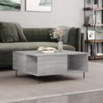 Sofabord 80x80x36,5 cm konstrueret træ grå sonoma-eg - Kategori: 4 Sofabord 80x80x36,5 cm konstrueret træ grå sonoma-eg