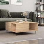 Sofabord 80x80x36,5 cm konstrueret træ sonoma-eg - Kategori: 4 Sofabord 80x80x36,5 cm konstrueret træ sonoma-eg