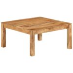 Sofabord 80x80x40 cm massivt akacietræ - Kategori: 4 Sofabord 80x80x40 cm massivt akacietræ