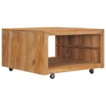 Sofabord 80x80x40 cm massivt teaktræ - Kategori: 4 Sofabord 80x80x40 cm massivt teaktræ