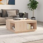 Sofabord 80x81x36,5 cm massivt fyrretræ - Kategori: 4 Sofabord 80x81x36,5 cm massivt fyrretræ