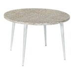 Sofabord 8424001820115 75 x 75 x 50 cm Gylden Metal Hvid Mangotræ (75 x 75 x 50 cm) - Kategori: 4 Sofabord 8424001820115 75 x 75 x 50 cm Gylden Metal Hvid Mangotræ (75 x 75 x 50 cm)
