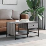Sofabord 85,5x51x45 cm konstrueret træ grå sonoma-eg - Kategori: 4 Sofabord 85,5x51x45 cm konstrueret træ grå sonoma-eg