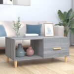 Sofabord 89,5x50x40 cm konstrueret træ grå sonoma-eg - Kategori: 4 Sofabord 89,5x50x40 cm konstrueret træ grå sonoma-eg
