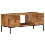 Sofabord 90 x 45 x 40 cm massivt mangotræ - Kategori: 4 Sofabord 90 x 45 x 40 cm massivt mangotræ