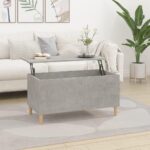 Sofabord 90×44,5×45 cm konstrueret træ betongrå - Kategori: 4 Sofabord 90x44,5x45 cm konstrueret træ betongrå