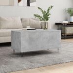 Sofabord 90×44,5×45 cm konstrueret træ betongrå - Kategori: 4 Sofabord 90x44,5x45 cm konstrueret træ betongrå