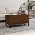 Sofabord 90×44,5×45 cm konstrueret træ brun egetræsfarve - Kategori: 4 Sofabord 90x44,5x45 cm konstrueret træ brun egetræsfarve