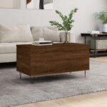 Sofabord 90×44,5×45 cm konstrueret træ brun egetræsfarve - Kategori: 4 Sofabord 90x44,5x45 cm konstrueret træ brun egetræsfarve