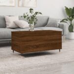 Sofabord 90×44,5×45 cm konstrueret træ brun egetræsfarve - Kategori: 4 Sofabord 90x44,5x45 cm konstrueret træ brun egetræsfarve
