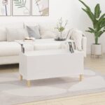 Sofabord 90×44,5×45 cm konstrueret træ hvid - Kategori: 4 Sofabord 90x44,5x45 cm konstrueret træ hvid
