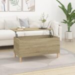 Sofabord 90×44,5×45 cm konstrueret træ sonoma-eg - Kategori: 4 Sofabord 90x44,5x45 cm konstrueret træ sonoma-eg