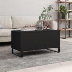 Sofabord 90×44,5×45 cm konstrueret træ sort - Kategori: 4 Sofabord 90x44,5x45 cm konstrueret træ sort