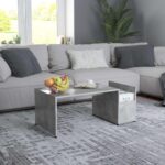 Sofabord 90x45x35 cm konstrueret træ betongrå - Kategori: 4 Sofabord 90x45x35 cm konstrueret træ betongrå