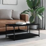 Sofabord 90x49x40 cm konstrueret træ sort - Kategori: 4 Sofabord 90x49x40 cm konstrueret træ sort