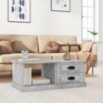 Sofabord 90x50x35 cm konstrueret træ betongrå - Kategori: 4 Sofabord 90x50x35 cm konstrueret træ betongrå
