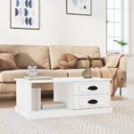 Sofabord 90x50x35 cm konstrueret træ hvid - Kategori: 4 Sofabord 90x50x35 cm konstrueret træ hvid