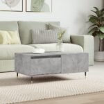 Sofabord 90x50x36,5 cm konstrueret træ betongrå - Kategori: 4 Sofabord 90x50x36,5 cm konstrueret træ betongrå