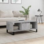 Sofabord 90x50x36,5 cm konstrueret træ betongrå - Kategori: 4 Sofabord 90x50x36,5 cm konstrueret træ betongrå