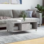Sofabord 90x50x36,5 cm konstrueret træ betongrå - Kategori: 4 Sofabord 90x50x36,5 cm konstrueret træ betongrå