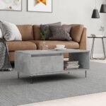 Sofabord 90x50x36,5 cm konstrueret træ betongrå - Kategori: 4 Sofabord 90x50x36,5 cm konstrueret træ betongrå