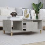 Sofabord 90x50x36,5 cm konstrueret træ betongrå - Kategori: 4 Sofabord 90x50x36,5 cm konstrueret træ betongrå