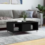 Sofabord 90x50x36,5 cm konstrueret træ sort - Kategori: 4 Sofabord 90x50x36,5 cm konstrueret træ sort
