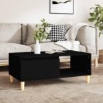 Sofabord 90x50x36,5 cm konstrueret træ sort - Kategori: 4 Sofabord 90x50x36,5 cm konstrueret træ sort