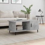 Sofabord 90x50x40 cm konstrueret træ betongrå - Kategori: 4 Sofabord 90x50x40 cm konstrueret træ betongrå