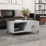 Sofabord 90x50x40 cm konstrueret træ betongrå - Kategori: 4 Sofabord 90x50x40 cm konstrueret træ betongrå