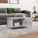 Sofabord 90x50x40 cm konstrueret træ betongrå - Kategori: 4 Sofabord 90x50x40 cm konstrueret træ betongrå