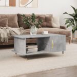 Sofabord 90x50x40 cm konstrueret træ betongrå - Kategori: 4 Sofabord 90x50x40 cm konstrueret træ betongrå