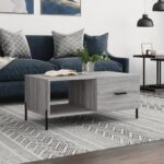 Sofabord 90x50x40 cm konstrueret træ grå sonoma-eg - Kategori: 4 Sofabord 90x50x40 cm konstrueret træ grå sonoma-eg