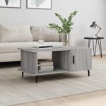 Sofabord 90x50x40 cm konstrueret træ grå sonoma-eg - Kategori: 4 Sofabord 90x50x40 cm konstrueret træ grå sonoma-eg