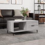Sofabord 90x50x40 cm konstrueret træ grå sonoma-eg - Kategori: 4 Sofabord 90x50x40 cm konstrueret træ grå sonoma-eg