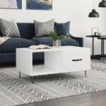 Sofabord 90x50x40 cm konstrueret træ hvid - Kategori: 4 Sofabord 90x50x40 cm konstrueret træ hvid