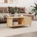 Sofabord 90x50x40 cm konstrueret træ sonoma-eg - Kategori: 4 Sofabord 90x50x40 cm konstrueret træ sonoma-eg