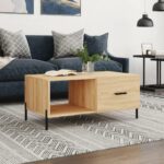 Sofabord 90x50x40 cm konstrueret træ sonoma-eg - Kategori: 4 Sofabord 90x50x40 cm konstrueret træ sonoma-eg