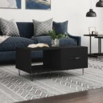 Sofabord 90x50x40 cm konstrueret træ sort - Kategori: 4 Sofabord 90x50x40 cm konstrueret træ sort
