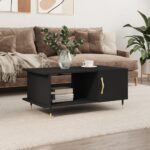 Sofabord 90x50x40 cm konstrueret træ sort - Kategori: 4 Sofabord 90x50x40 cm konstrueret træ sort